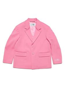 MM6 Maison Margiela Kids однобортный блейзер, розовый