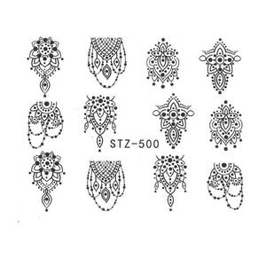 Водные наклейки для ногтей, STZ-500 MollyLac, Molly Lac