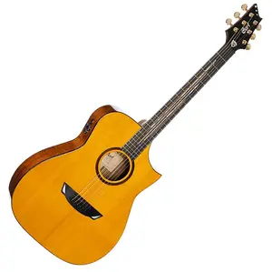 Акустическая концертная гитара Cort Luxe II Frank Gambale Signature с электроникой Fishman Flex Blend и фигурным вырезом Florentine