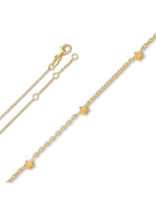 ONE ELEMENT Круглая цепочка-якорь из серебра 925 пробы, диаметр 45 см