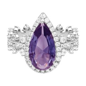 Apm Monaco Кольцо из 925 стерлингового серебра для женщин, цвет purple