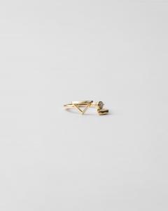 Металлическое кольцо Prada, золотой