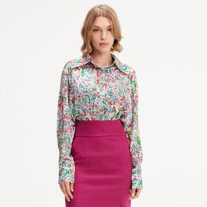 Блуза с принтом свободы S&J Weekends, мультиколор