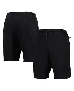 Мужские черные шорты Philadelphia 76ers из френч терри с тонированным флисом Mitchell & Ness