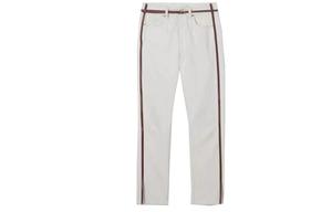 Джинсы женские Burberry с полосками, белый