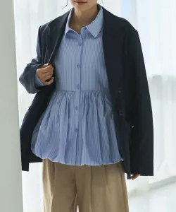 Рубашка с баской и воздушным шаром Archives, цвет White/Blue