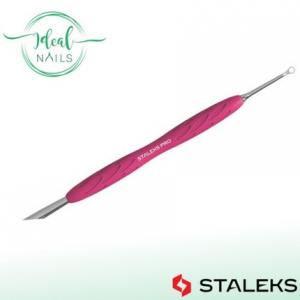 Двойной инструмент с силиконовой ручкой UNIQ PQ-11/2 Ring and Hoofsticks Staleks