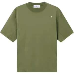 Футболка STELLINA FW25 мужская STONE ISLAND, оливковый зеленый