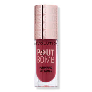 Блеск для губ Pout Bomb Plumping Gloss Revolution Beauty, Rosewood Rose Pink (deep rose pink)