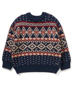 Вязаные изделия с разнообразным узором по всей поверхности