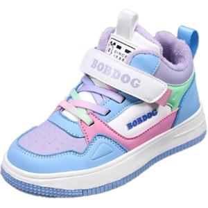 Детские кроссовки для скейтбординга с высоким голенищем, устойчивые к ударам и износу BOBDOG, фиолетовый