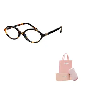 Очки с овальной оправой MIU MIU