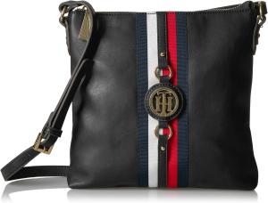 Женская сумка через плечо Tommy Hilfiger Jaden Plus, Black Polyvinyl Chloride