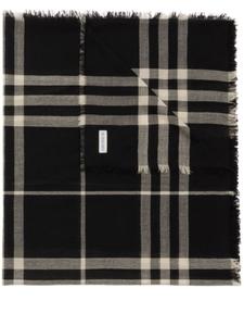 Burberry клетчатый шерстяной шарф, черный