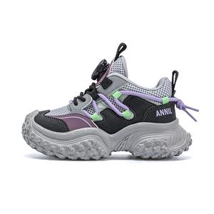 Нескользящие износостойкие низкие детские кроссовки для отдыха на природе Annil, черный