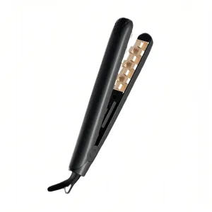 Утюжок для выпрямления волос с функцией завивки, клипса для объема у корней, мини-подушечка для подъема волос CHIGO, черный