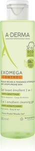 Гель для душа для сухой и атопической кожи A-Derma Exomega Control 2 in 1 Emollient Cleansing Gel, 200 ml