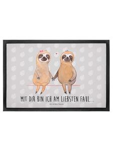 Коврик для ног Mr. & Mrs. Panda, серый пастельный