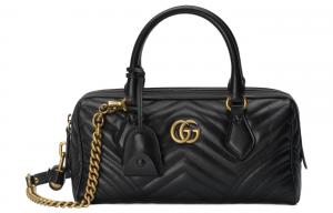 GUCCI Кожаная сумка через плечо Монмартр малая женская черная