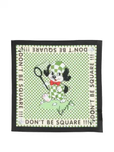 Клетчатый шарф Kenzo, зеленый