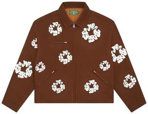 Рабочая куртка Denim Tears Cotton Wreath Canvas Work Jacket, коричневый цвет