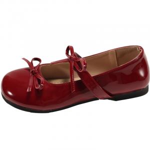 Туфли Мэри Джейн на массивном каблуке Women's TAFN, Burgundy