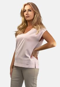 Блуза V-NECK PLAIN REGINA FASHION, светло-розовый