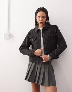 Джинсовая куртка в стиле вестерн ASOS DESIGN черного цвета