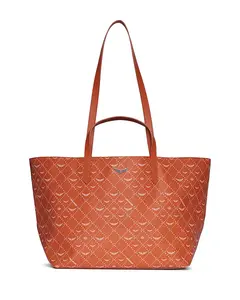 Сумка-Шоппер Z XL с монограммой и эффектом вспышки Zadig & Voltaire, оранжевый