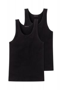 Комплект из 2 футболок/майки Cotton Essentials Authentic SCHIESSER, черный