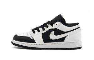 Jordan Баскетбольные кроссовки Air 1 с низким верхом, износостойкие, винтажные, унисекс, черно-белые