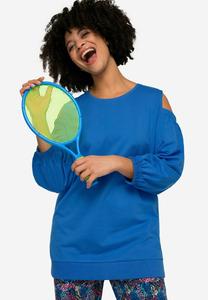 Джемпер SCHULTER CUTOUT RUNDHALS BALLONÄRMEL Angel of Style, синий