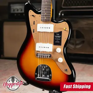 Электрогитара Fender Vintera II Road Worn '50s Jazzmaster - расцветка 3-Color Sunburst с жестким кейсом