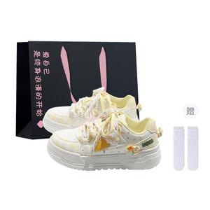 Boldi Kuki Женские низкие скейтерские кеды в боксе - розовые (эксклюзивный бокс с носками), цвет Pink (Exclusive Box+Socks)