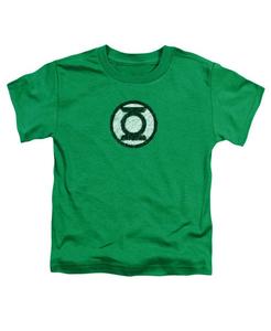 Детская футболка с коротким рукавом и логотипом в виде фонарика для девочек Green Lantern, Medium green