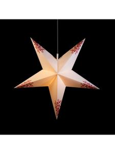 Sterntaler Декоративная звезда | Рождественская звезда с бело-красными украшениями | Складная звезда | Искусство