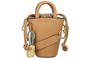 Кожаная сумка-ведро Сумка через плечо Кроссбоди Женская сумка коричневого цвета See By Chloe, Set (Bag+Dust Bag)