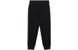 Детские трикотажные спортивные штаны Burberry, цвет Black