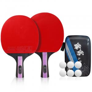 Настольная теннисная ракетка DOUBLEFISH All Wood с двухсторонним инвертированным покрытием DOUBLE FISH, [entertainment model]pl-g136 коричневый handle double shakehand+6 balls+racket bag