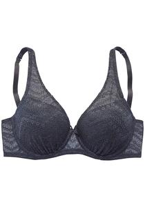 Бюстгальтер-футболка LASCANA, темно-синий