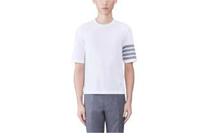 Футболка с принтом 4 Bar Stripe 2003 THOM BROWNE, белый