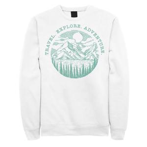 Мужской свитшот Travel Explore Adventure Sketch Mountains Licensed Character
