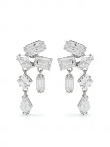 Серьги-подвески Mesmera с кристаллами Swarovski, серебряный