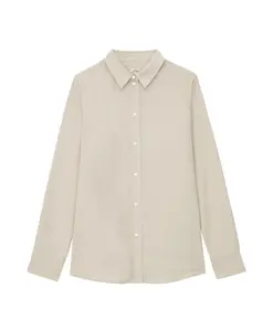 Хлопковая рубашка Мартина Ines De La Fressange Paris, бежевый