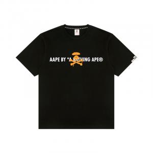 Футболка с принтом логотипа A Bathing APE Aape, черный