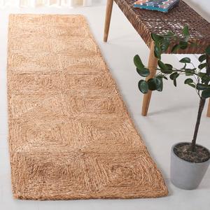 Ковер SAFAVIEH, 69 x 214 см, Rug Natural Fiber Collection Runner, Natural, Handmade Jute, Ideal for The Living Room, Dining, Bedroom (NFB480A)