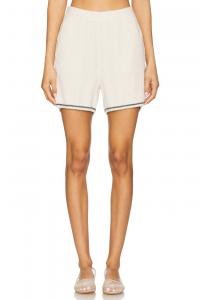 Шорты Cozychic light pointelle Barefoot Dreams, sand dune & deep juniper