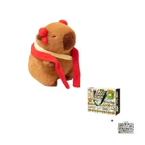 Плюшевая кукла Ne Zha Capybara высотой 23см/33см LALABABY