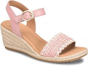 Женские эспадрильи на танкетке Sfft Inez с противоскользящей подошвой Sofft, розовый