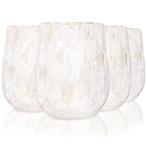 Набор стаканов для напитков Кюрасао - 4 штуки Sänger, бежевый/белый/прозрачный